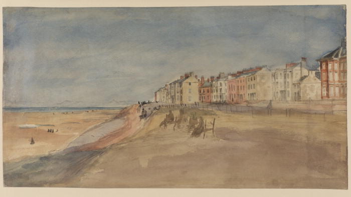 Wikioo.org - The Encyclopedia of Fine Arts - Painting, Artwork by David Cox - The Seafront At Blackpool