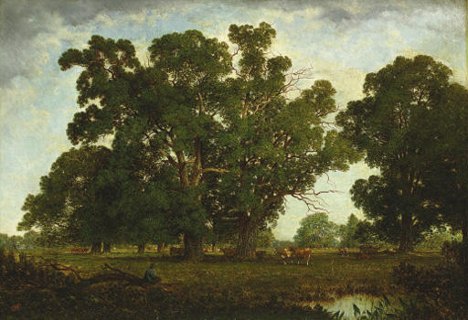 WikiOO.org - Encyclopedia of Fine Arts - Målning, konstverk David Johnson - A Pasturage