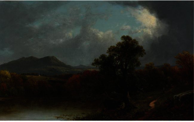 Wikioo.org – L'Encyclopédie des Beaux Arts - Peinture, Oeuvre de David Johnson - passage tempête nuages