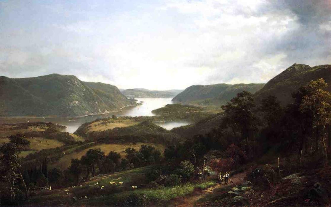 Wikioo.org - The Encyclopedia of Fine Arts - Painting, Artwork by David Johnson - The Hudson River from Fort Montgomery