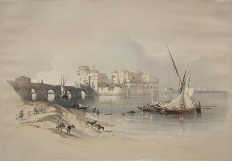 WikiOO.org - Encyclopedia of Fine Arts - Schilderen, Artwork David Roberts - Citadel Of Sidon
