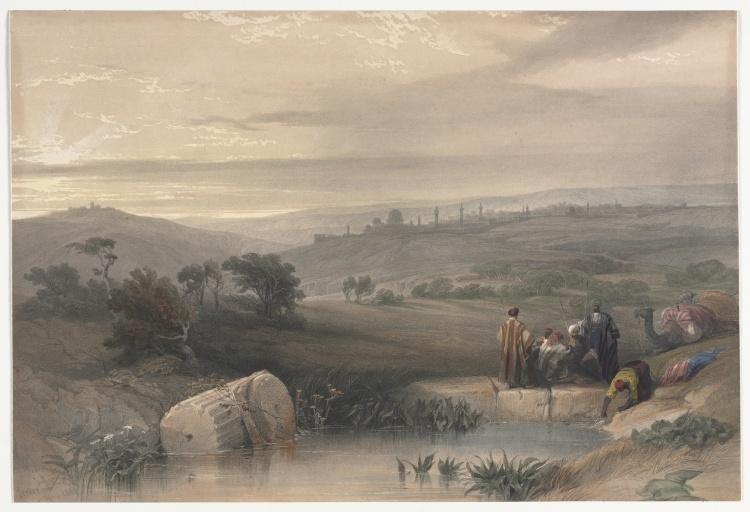 WikiOO.org - Enciklopedija likovnih umjetnosti - Slikarstvo, umjetnička djela David Roberts - Jerusalem From The North