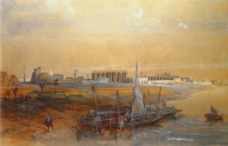 WikiOO.org - Encyclopedia of Fine Arts - Lukisan, Artwork David Roberts - Luxor