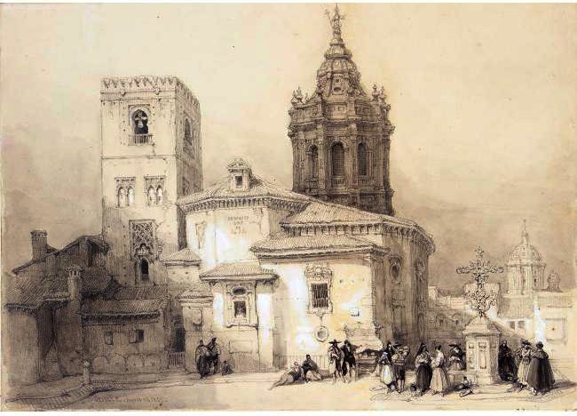 Wikioo.org - Bách khoa toàn thư về mỹ thuật - Vẽ tranh, Tác phẩm nghệ thuật David Roberts - Santa Catalina, Seville