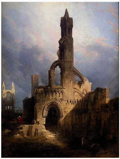 Wikioo.org - The Encyclopedia of Fine Arts - Painting, Artwork by David Roberts - The Ruins Of St Andrews Cathedral