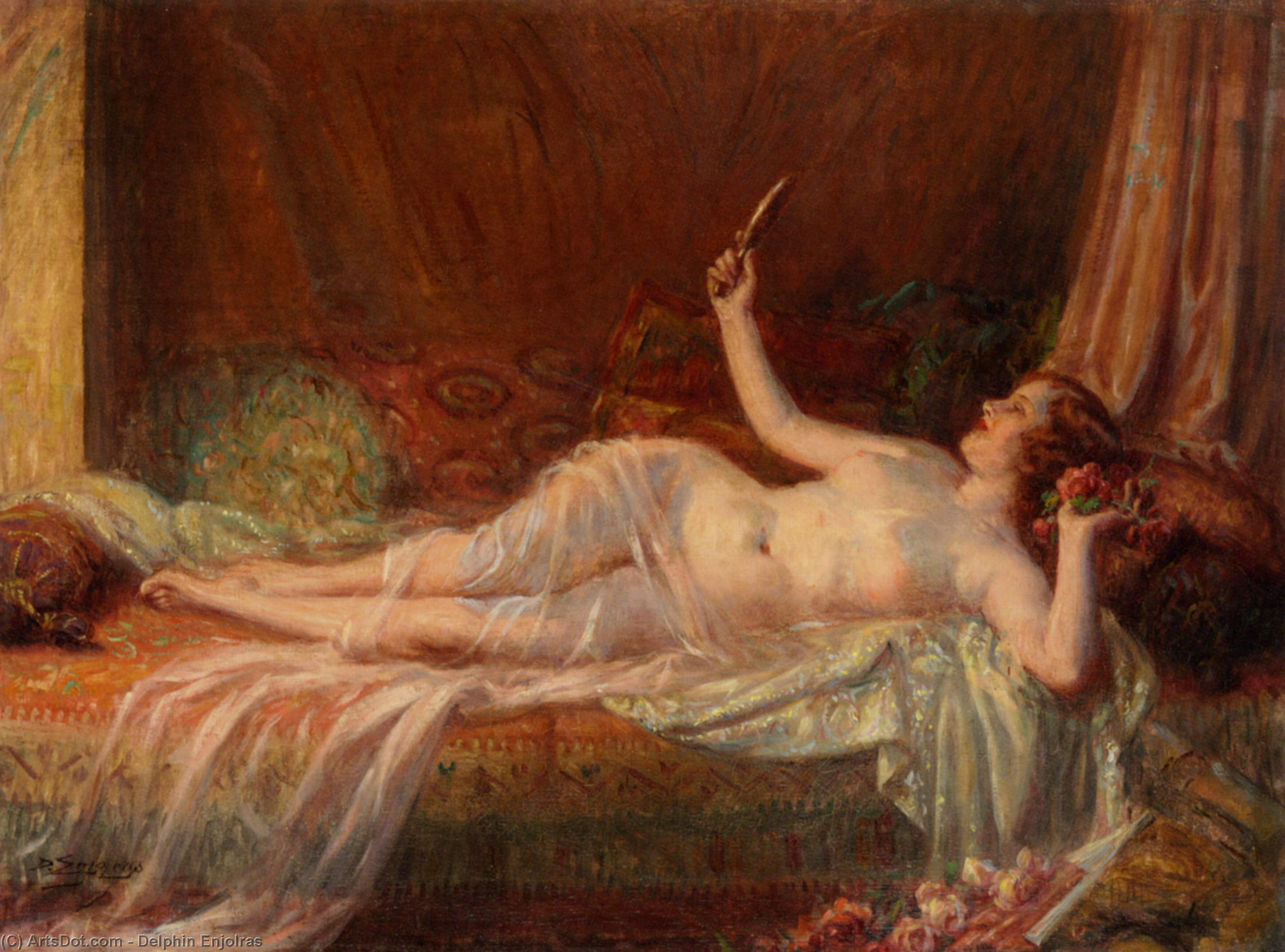 Wikioo.org - The Encyclopedia of Fine Arts - Painting, Artwork by Delphin Enjolras - After bath