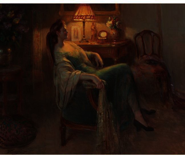 Wikioo.org - The Encyclopedia of Fine Arts - Painting, Artwork by Delphin Enjolras - Daydream