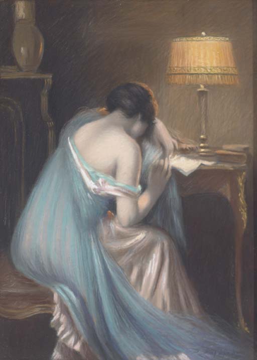 WikiOO.org - 백과 사전 - 회화, 삽화 Delphin Enjolras - Missing A Loved One