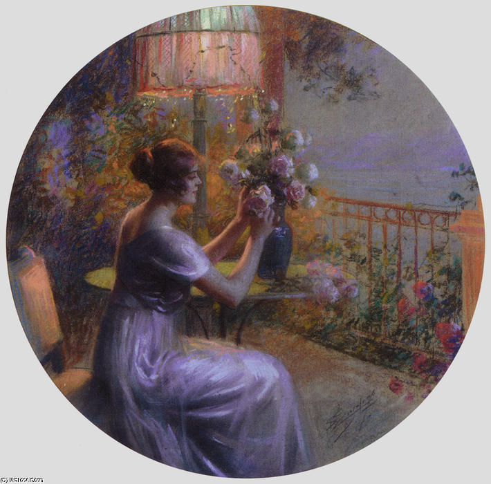 WikiOO.org - אנציקלופדיה לאמנויות יפות - ציור, יצירות אמנות Delphin Enjolras - The Bouquet 1