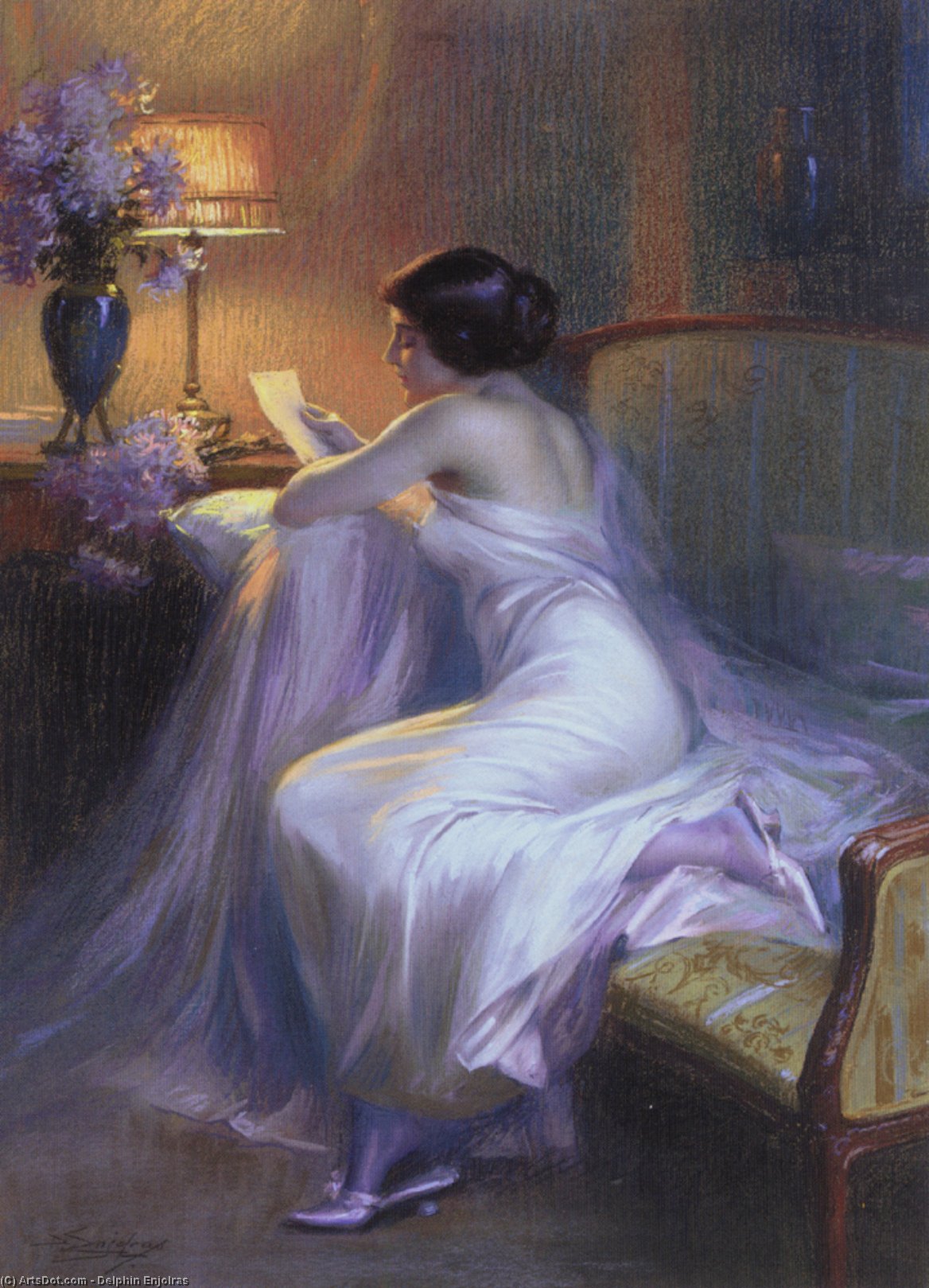 Wikioo.org - The Encyclopedia of Fine Arts - Painting, Artwork by Delphin Enjolras - The letter 2