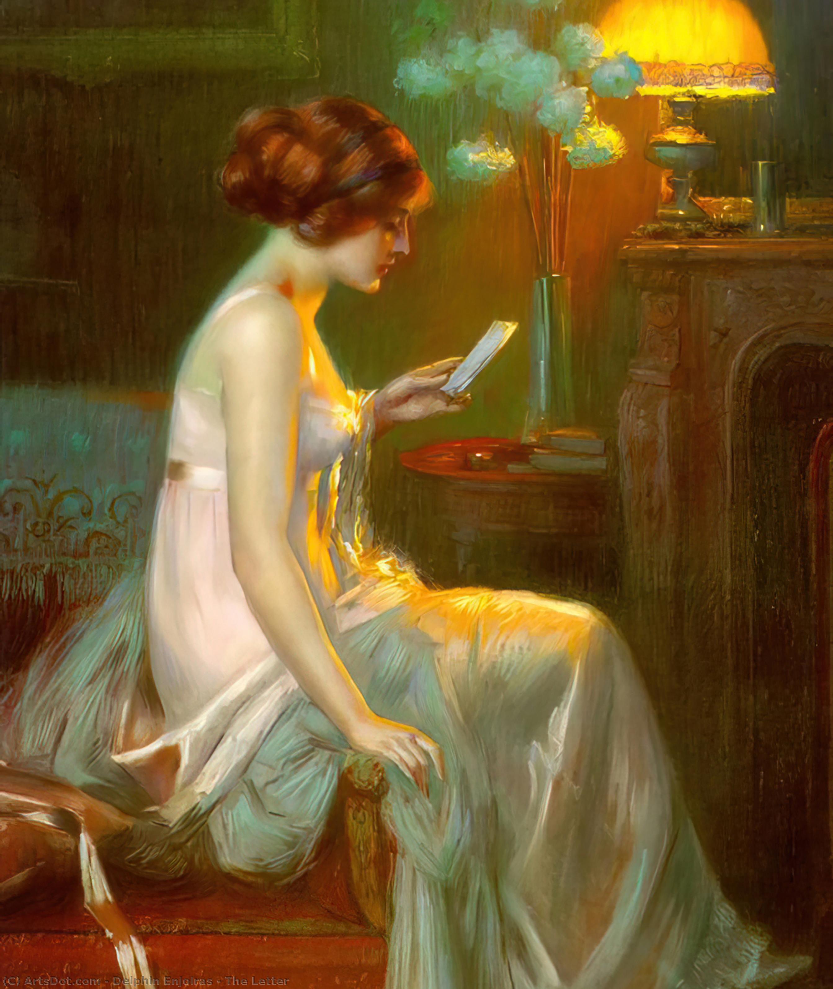 Wikioo.org - The Encyclopedia of Fine Arts - Painting, Artwork by Delphin Enjolras - The Letter