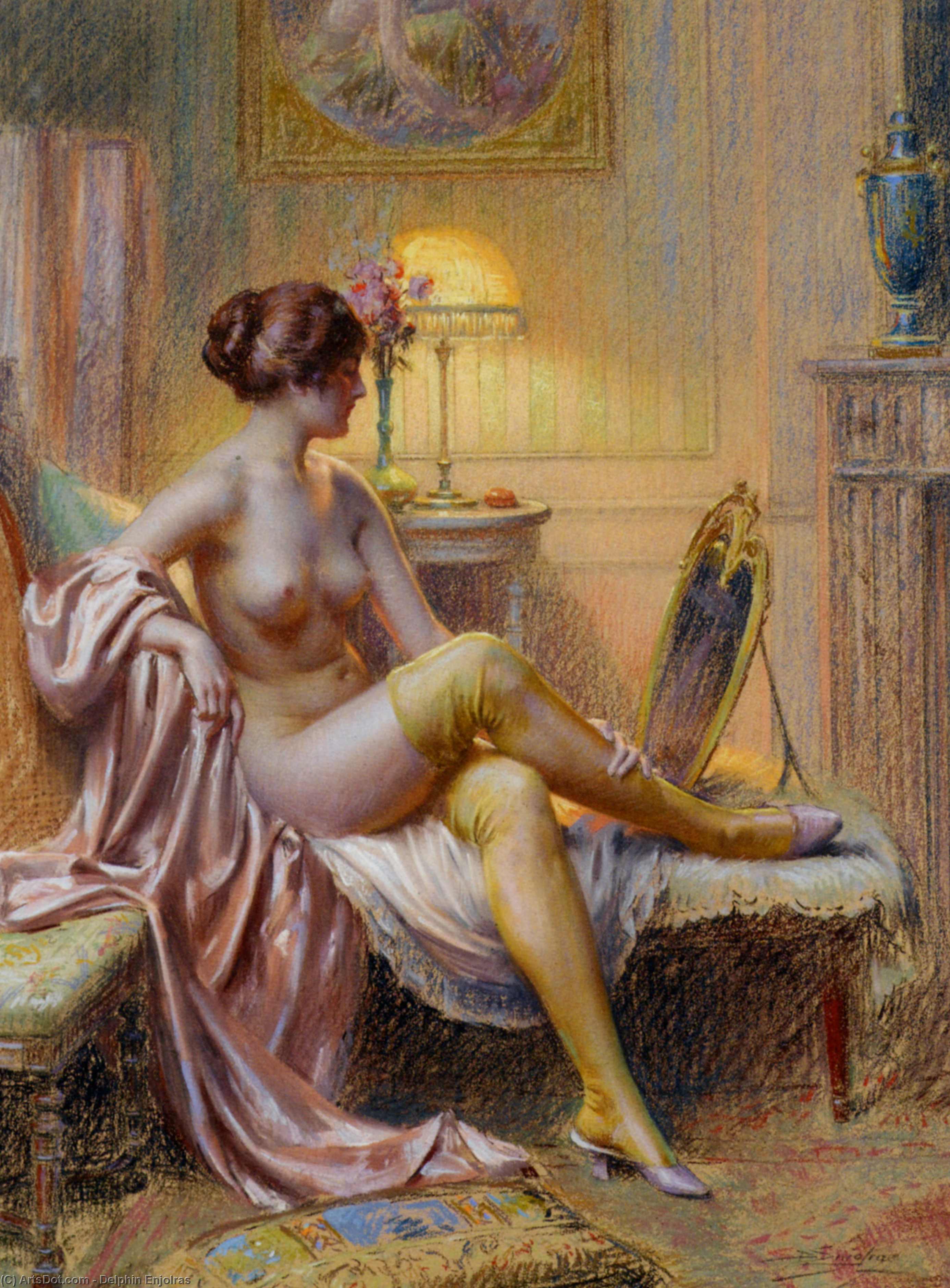 Wikioo.org - The Encyclopedia of Fine Arts - Painting, Artwork by Delphin Enjolras - The Toilette