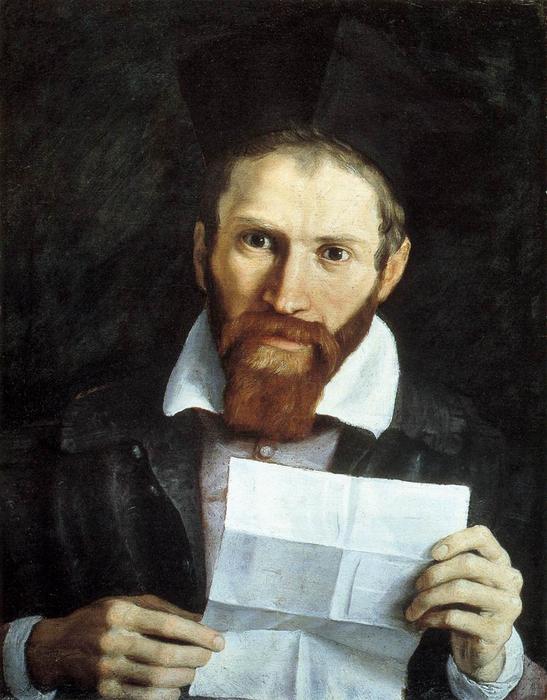 Wikoo.org - موسوعة الفنون الجميلة - اللوحة، العمل الفني Domenichino (Domenico Zampieri) - Portrait of Monsignor Giovanni Battista Agucchi