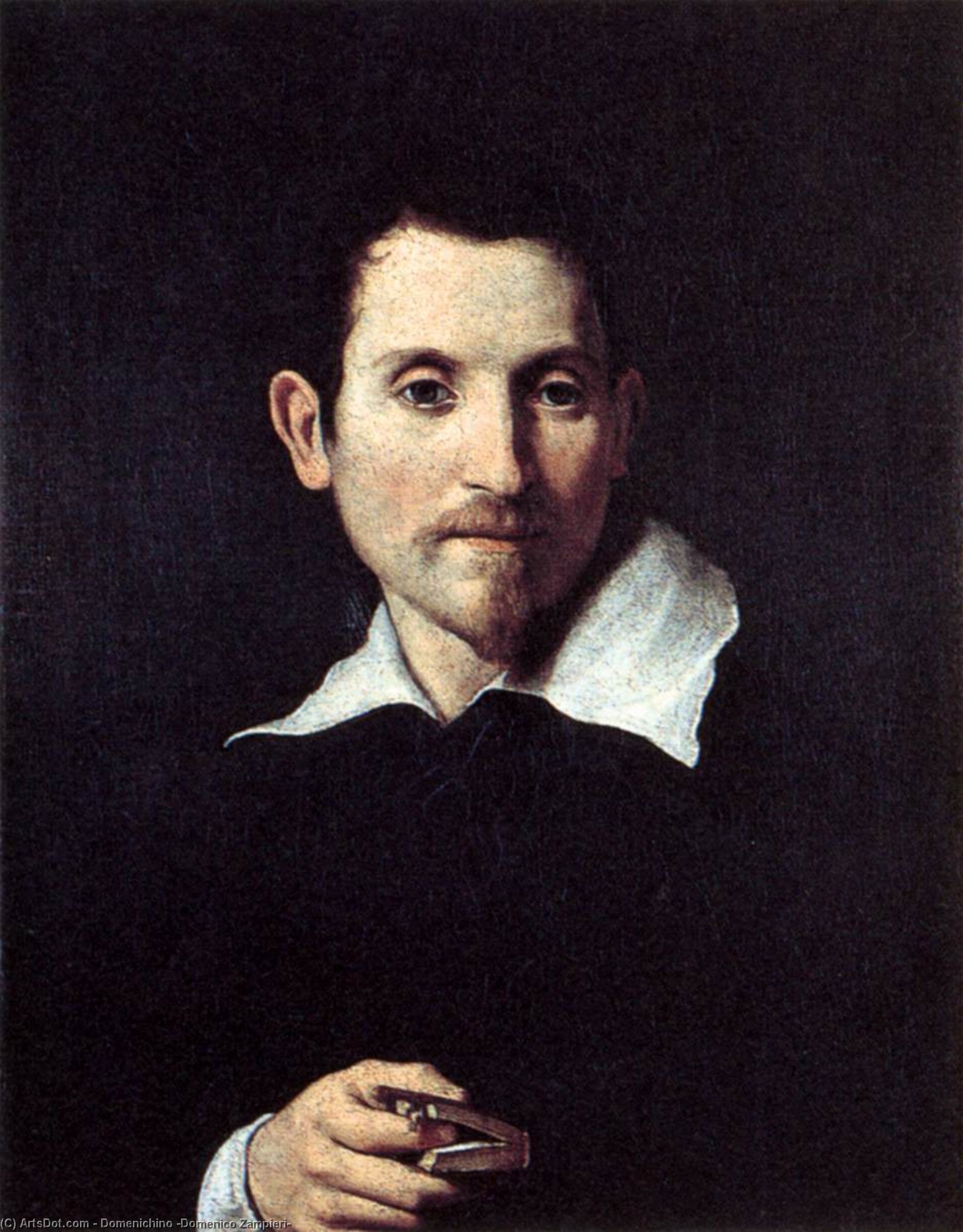 Wikioo.org - Encyklopedia Sztuk Pięknych - Malarstwo, Grafika Domenichino (Domenico Zampieri) - Portrait of Virginio Cesarini