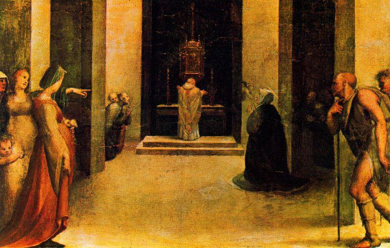 WikiOO.org - Güzel Sanatlar Ansiklopedisi - Resim, Resimler Domenico Di Pace Beccafumi - Altarpiece of the Stigmata of St. Catherine 1