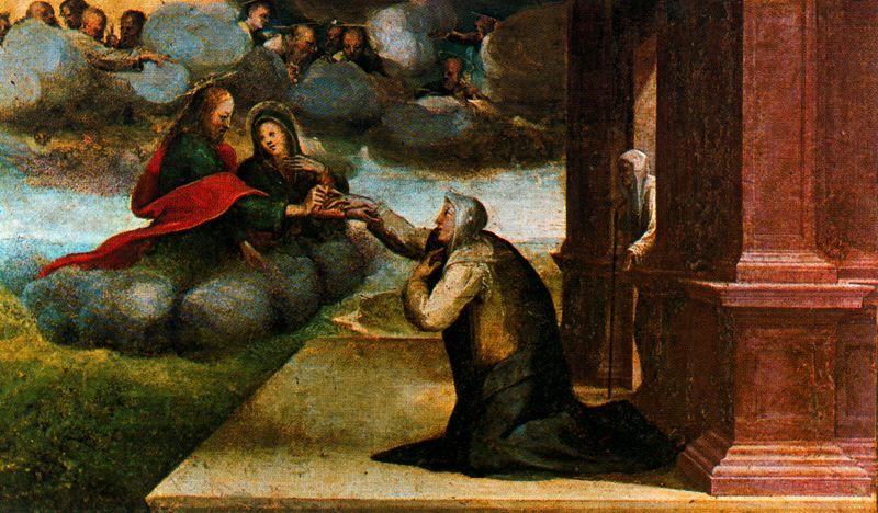 WikiOO.org - Енциклопедія образотворчого мистецтва - Живопис, Картини
 Domenico Di Pace Beccafumi - Altarpiece of the Stigmata of St. Catherine 2