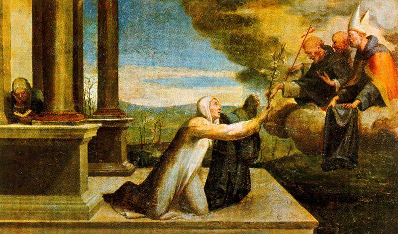 WikiOO.org - Encyclopedia of Fine Arts - Malba, Artwork Domenico Di Pace Beccafumi - Altarpiece of the Stigmata St. Catherine
