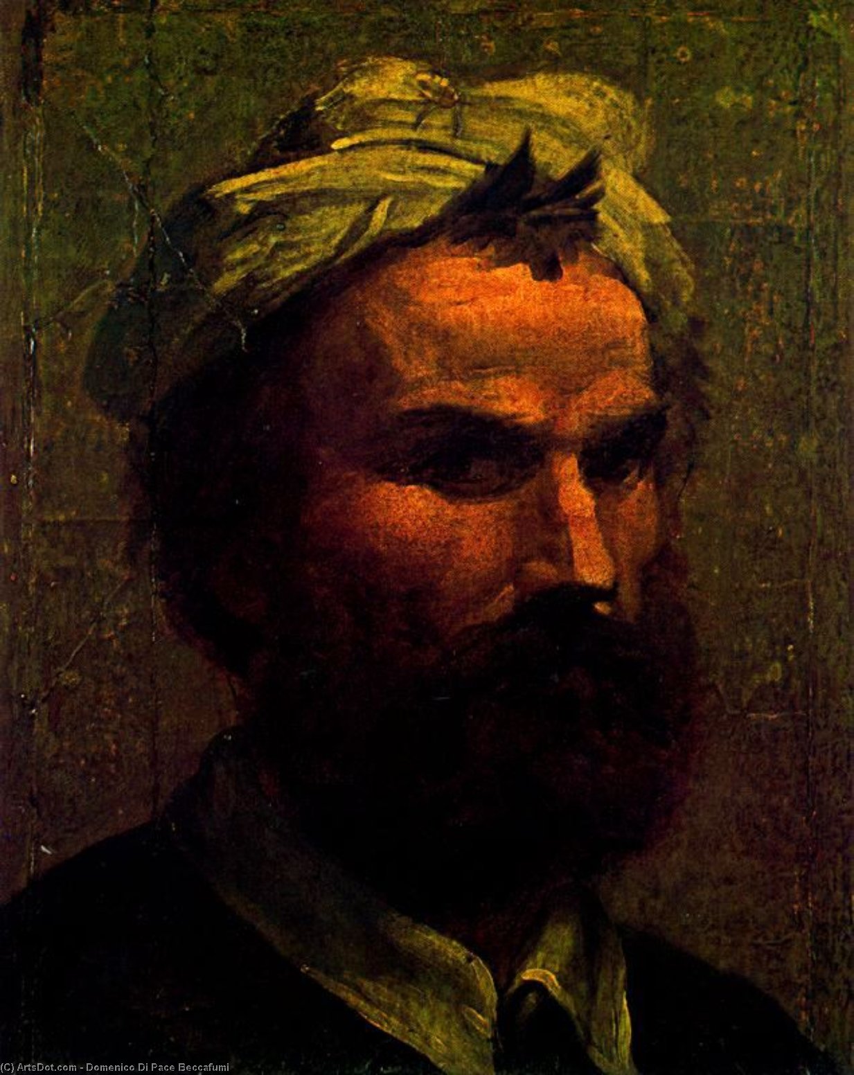 WikiOO.org - Encyclopedia of Fine Arts - Malba, Artwork Domenico Di Pace Beccafumi - Self-portrait