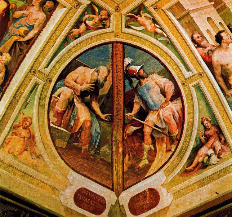 WikiOO.org - Encyclopedia of Fine Arts - Festés, Grafika Domenico Di Pace Beccafumi - Speusippus Tegeate