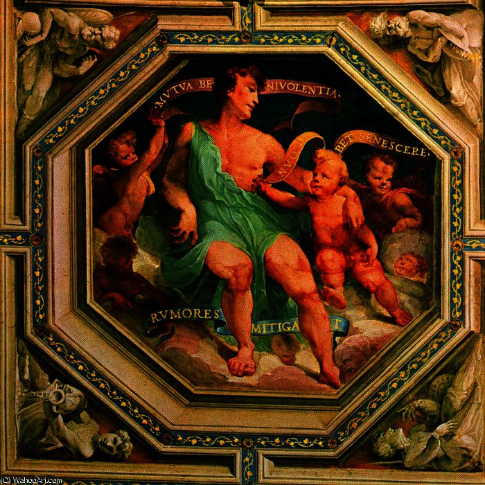 Wikioo.org - The Encyclopedia of Fine Arts - Painting, Artwork by Domenico Di Pace Beccafumi - The Mutual Benevolence