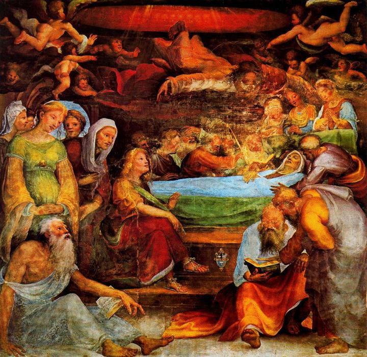 WikiOO.org - Енциклопедия за изящни изкуства - Живопис, Произведения на изкуството Domenico Di Pace Beccafumi - Transit of the Virgin