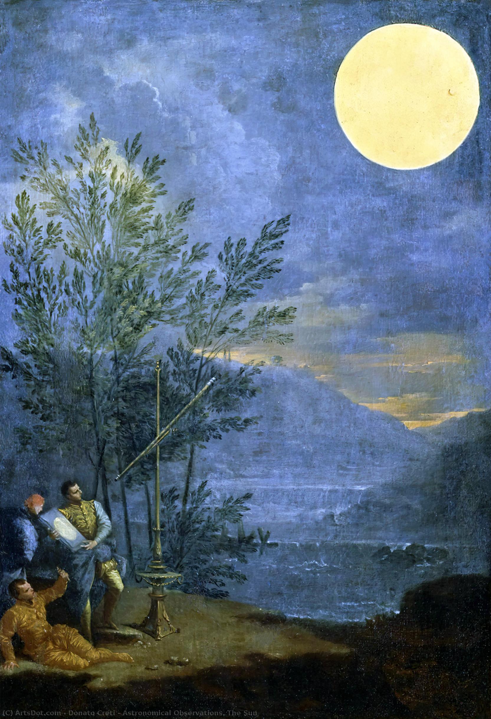 WikiOO.org - Encyclopedia of Fine Arts - Lukisan, Artwork Donato Creti - Astronomical Observations. The Sun