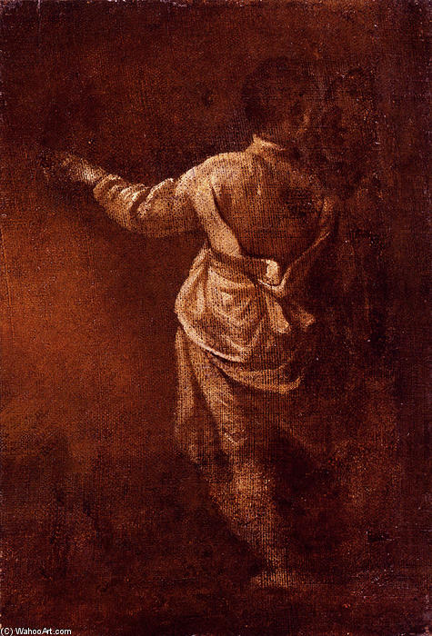 Wikioo.org - The Encyclopedia of Fine Arts - Painting, Artwork by Donato Creti - Study Of A Young Boy, Seen From Behind