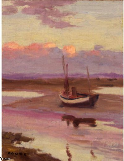WikiOO.org - Енциклопедія образотворчого мистецтва - Живопис, Картини
 Eanger Irving Couse - Boat Alone
