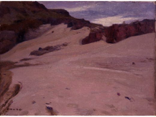 Wikioo.org - The Encyclopedia of Fine Arts - Painting, Artwork by Eanger Irving Couse - Erosion And Small Cliffs