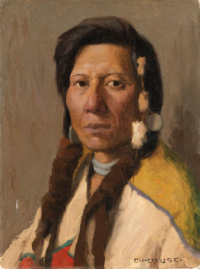 Wikioo.org - The Encyclopedia of Fine Arts - Painting, Artwork by Eanger Irving Couse - Klickitat Brave