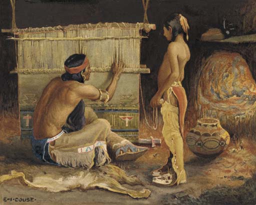 WikiOO.org - Encyclopedia of Fine Arts - Lukisan, Artwork Eanger Irving Couse - The Master Workman