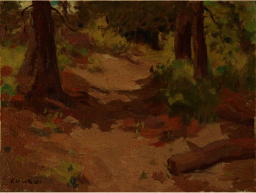 WikiOO.org - Encyclopedia of Fine Arts - Maalaus, taideteos Eanger Irving Couse - Trees And Horizontal Shadows