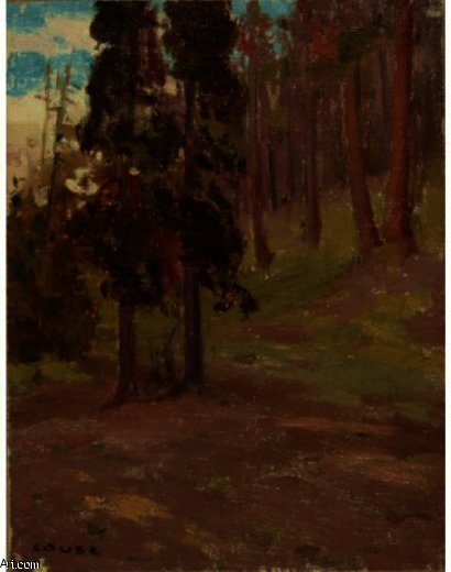 WikiOO.org - دایره المعارف هنرهای زیبا - نقاشی، آثار هنری Eanger Irving Couse - Twin Pines