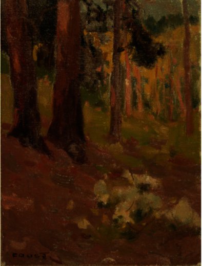 Wikioo.org - The Encyclopedia of Fine Arts - Painting, Artwork by Eanger Irving Couse - Yellow Woods