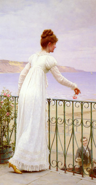 Wikioo.org - The Encyclopedia of Fine Arts - Painting, Artwork by Edmund Blair Leighton - A Favour