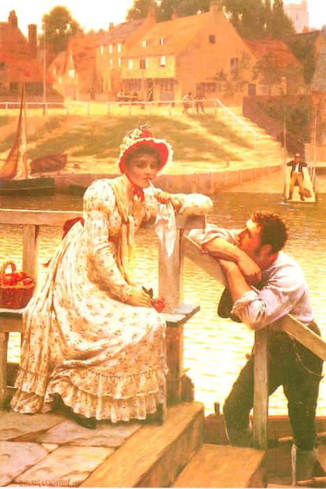 Wikioo.org - The Encyclopedia of Fine Arts - Painting, Artwork by Edmund Blair Leighton - Courtship 1