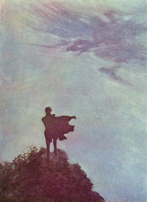 Wikioo.org - The Encyclopedia of Fine Arts - Painting, Artwork by Edmund Dulac - Alone