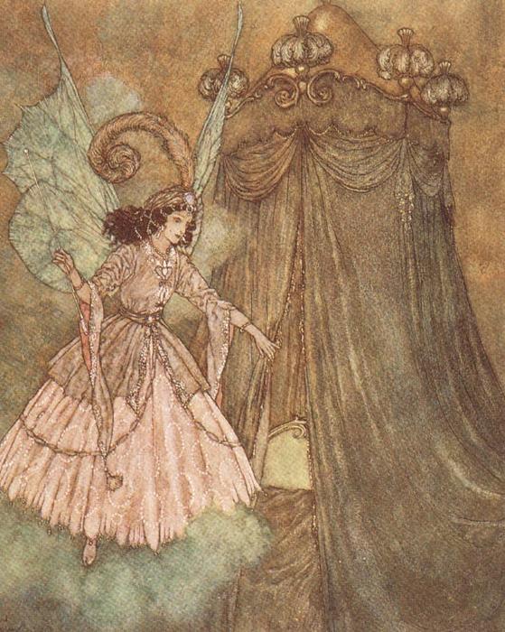 Wikioo.org - The Encyclopedia of Fine Arts - Painting, Artwork by Edmund Dulac - Face to Face