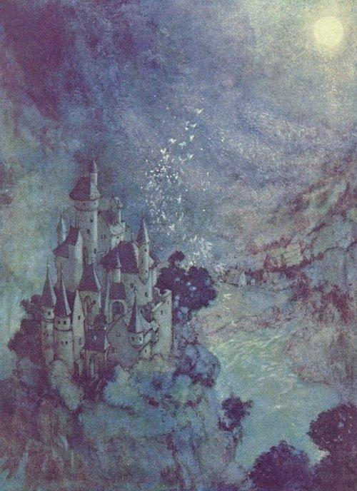Wikioo.org - The Encyclopedia of Fine Arts - Painting, Artwork by Edmund Dulac - Fairy-land