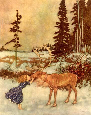Wikioo.org - The Encyclopedia of Fine Arts - Painting, Artwork by Edmund Dulac - Gerda