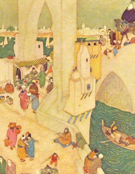 Wikioo.org - The Encyclopedia of Fine Arts - Painting, Artwork by Edmund Dulac - Sinbad 18