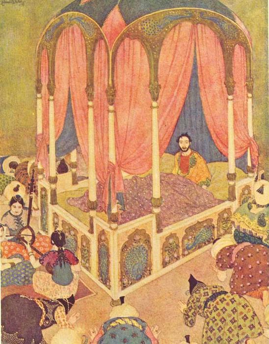 Wikioo.org - The Encyclopedia of Fine Arts - Painting, Artwork by Edmund Dulac - Sinbad 20