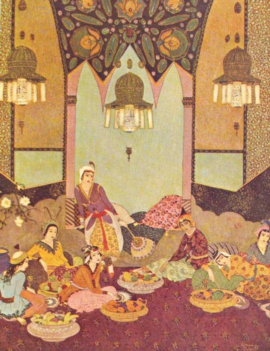 Wikioo.org - The Encyclopedia of Fine Arts - Painting, Artwork by Edmund Dulac - Sinbad 22