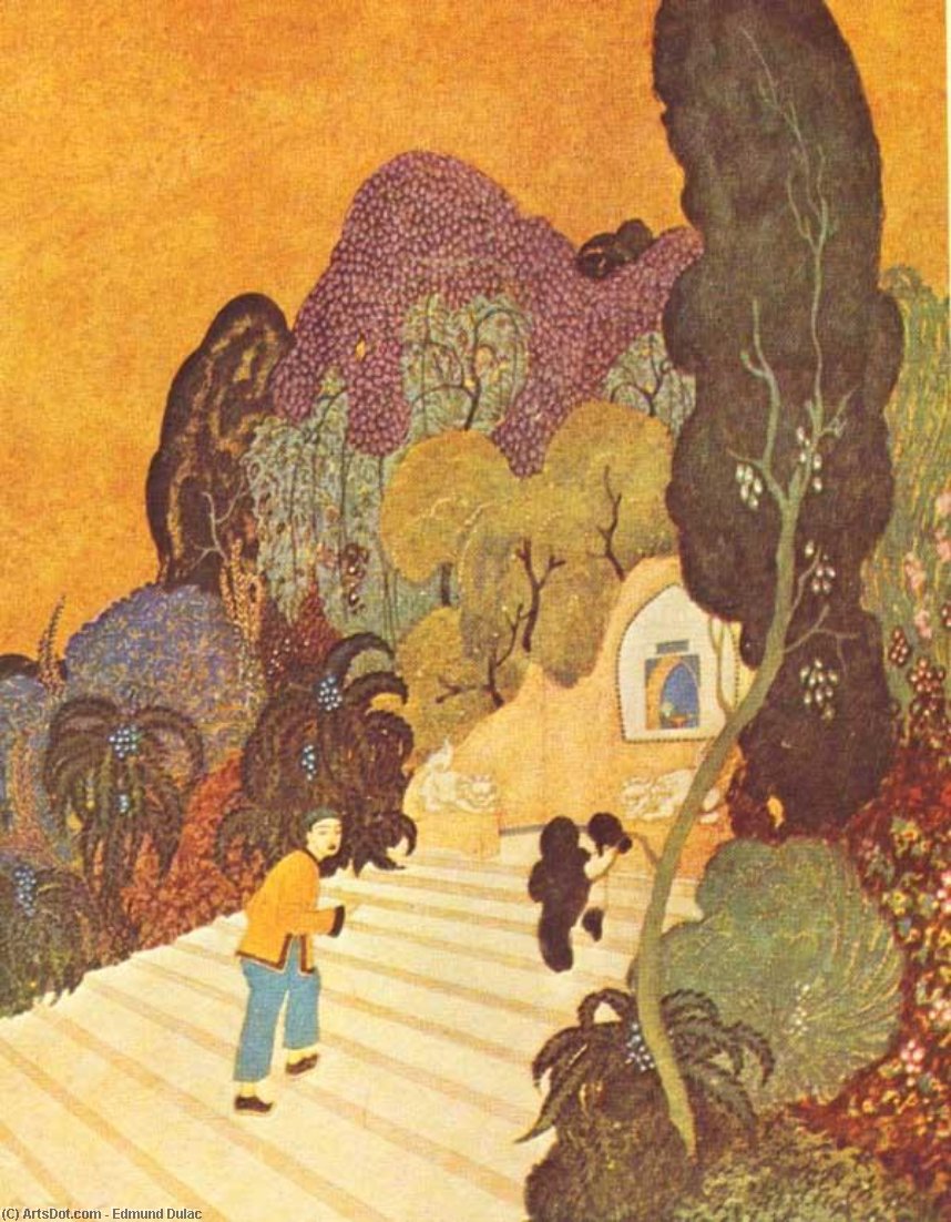 Wikioo.org - The Encyclopedia of Fine Arts - Painting, Artwork by Edmund Dulac - Sinbad 5