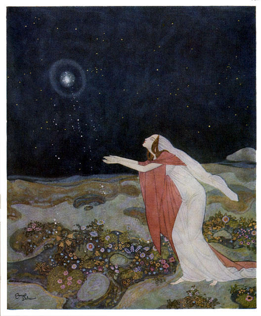 Wikioo.org - The Encyclopedia of Fine Arts - Painting, Artwork by Edmund Dulac - Stealers of Light 1