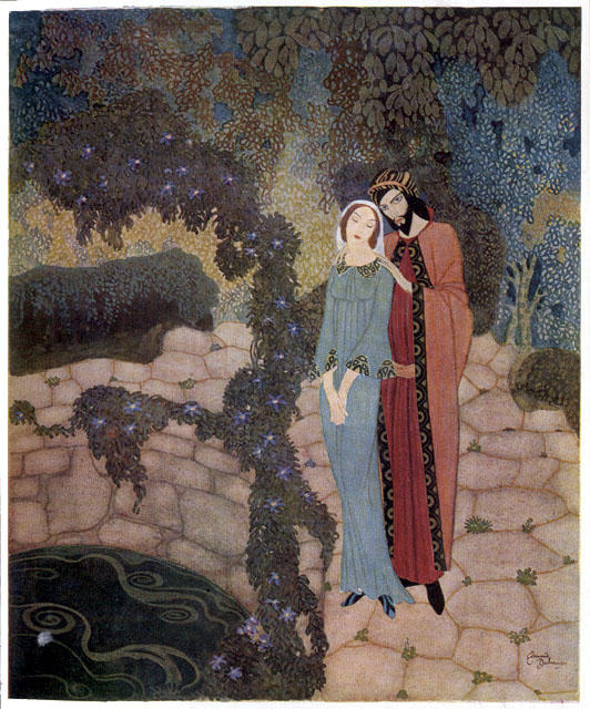 Wikioo.org - The Encyclopedia of Fine Arts - Painting, Artwork by Edmund Dulac - Stealers of Light 2