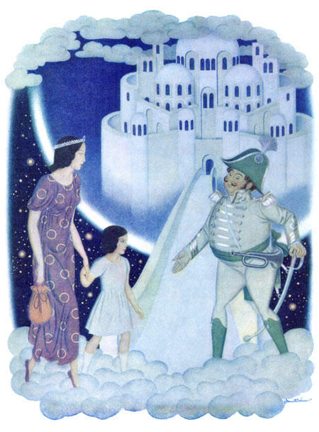 Wikioo.org - The Encyclopedia of Fine Arts - Painting, Artwork by Edmund Dulac - The Captain Greeted Them as Honored Guests