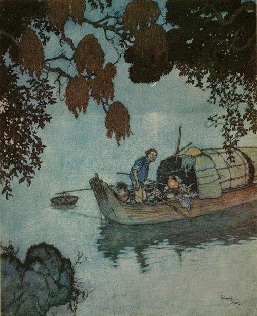 Wikioo.org - The Encyclopedia of Fine Arts - Painting, Artwork by Edmund Dulac - The Fisherman