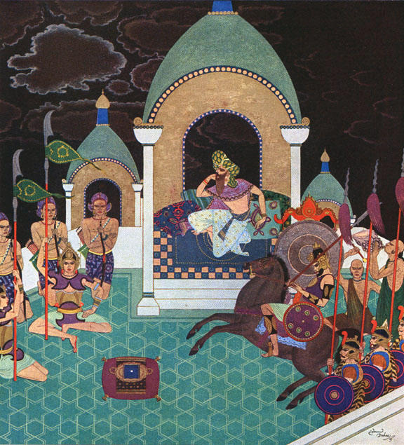 WikiOO.org - אנציקלופדיה לאמנויות יפות - ציור, יצירות אמנות Edmund Dulac - The Pearl of the Serpent