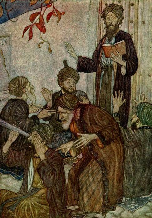Wikioo.org – L'Enciclopedia delle Belle Arti - Pittura, Opere di Edmund Dulac - Il Rubaiyat. Tutti sono Ma Stories